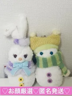 お顔厳選♡ ステラルー　オルメル　雪だるま　ぬいぐるみチャーム　スノーウィーデイ