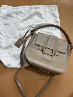 ローレンラルフローレン LAUREN スタッズレザー ショルダー バッグ