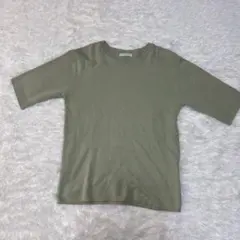 テチチ 半袖ニット オリーブグリーン