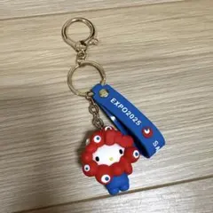 万博 ハローキティ 会場限定 立体マスコットストラップキーホルダー ミャクミャク