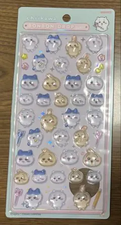 ☆ボンボンドロップシール　ちいかわ×ハチワレ×うさぎ☆