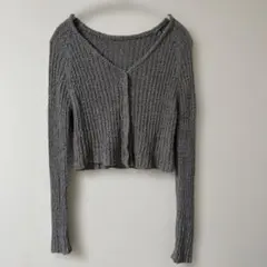 GRL グレー カーディガン