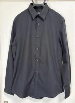 H&M EASY IRON 黒 長袖 シャツ Sサイズ ⑥のサムネイル