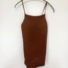 UNIQLO Mame Kurogouchi キャミソール ブラウン Mのサムネイル