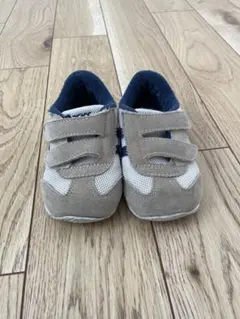 asics ベビーシューズ ベージュ/ネイビー