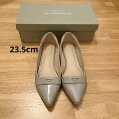 UNITED ARROWS フラットシューズ エナメル グレーのサムネイル