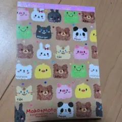헤세이 레트로 Moko+Moko 씰 포함 메모장 멋진 풀 쿨