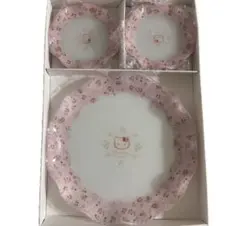 【日本限定/激レア】ハローキティ いちご柄プレート 5枚セット 未使用 ガラス製