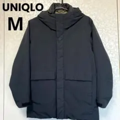 [美品 ] UNIQLO ハイブリッドダウンパーカー メンズM ダウンコート　黒