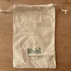 Kruhi 巾着袋 コットン ナチュラルカラー