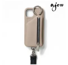 【美品】ajew iPhoneケース iPhone12Promax用 ベージュ