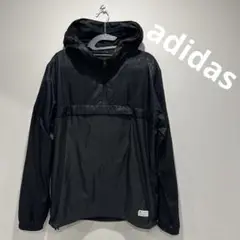 adidas ナイロン フード パーカー ランニング L 長袖