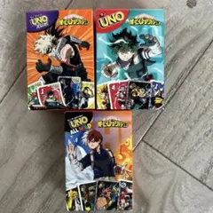 マクドナルド ハッピーセット 僕のヒーローアカデミア　UNO コンプリート 3個