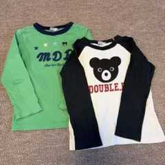 ミキハウスDOUBLE.B 長袖Tシャツ　120cm 2枚セット