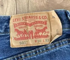 Levi’s 501 ダークブルー ストレートデニム｜ボタンフライ｜USA定番