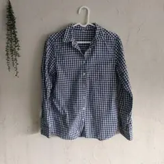 無印良品　ギンガムチェック　シャツ