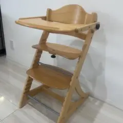 大和屋 すくすくスリムフィットチェア テーブル付き　ナチュラル