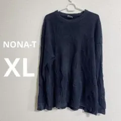 古着✨ NONA-T 【XL】ダークグレー 長袖 カットソー トップス 秋冬