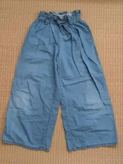 GUデニムワイドパンツ 140cm