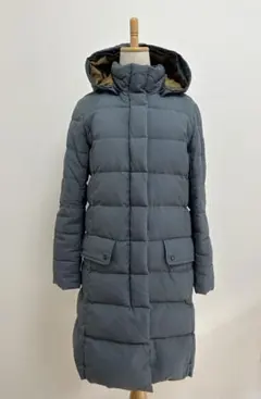 AIGLE フード付き ロングダウンジャケット