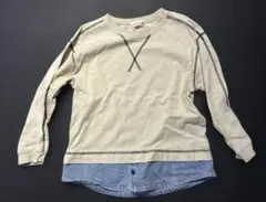 【美品】（branshes）重ね着風ロンT 2枚セット 120cm ユニセックス