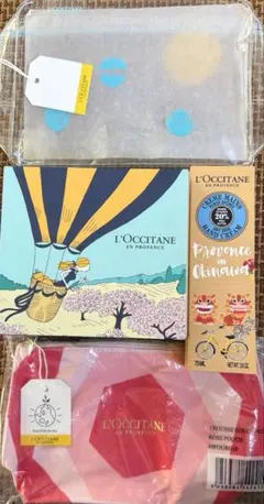 L'OCCITANE ロクシタン 沖縄限定 ハンドクリーム、ポーチ二つミニセット