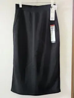 GU ヘビーウェイトスウェットナロースカート（丈短め）ブラック Lサイズ