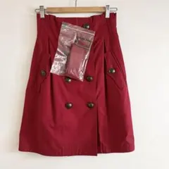 BURBERRY BLUE LABEL 　新品　ボタン　トレンチ風巻きスカート