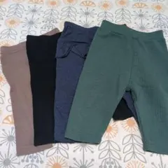 西松屋 バースデイ ベビーレギンス7分丈 4点セット 90