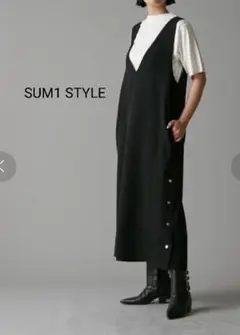 新品タグ付き定価19800円　SUM1STYLE ベスト風ワンピース