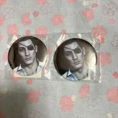 龍が如く　真島吾朗　誕生日記念くじ　缶バッジ2個