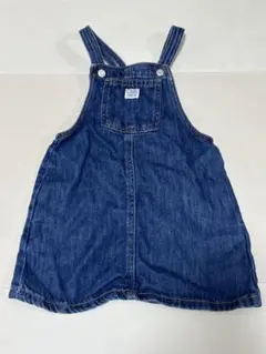 ZARA ラベルディテール デニム ジャンパースカート ワンピース 3y