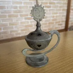 新品☆陶器 カタツムリ 青磁 ランタン オブジェ アロマランプ 蝸牛