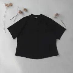 未使用級★現行★セオリー★ドルマンTシャツ ブラウス★洗える★夏 通勤服★綿★黒のサムネイル