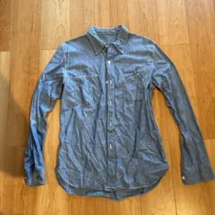 デニムブルー 長袖シャツ サイズ3 日本製