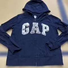 GAP ネイビー ジップアップパーカー130