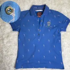 【美品】マークアンドロナ ポロシャツ　ロゴ　ドクロ　スカル　メンズレディースのサムネイル
