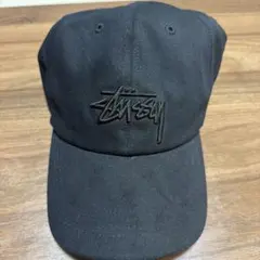 Stussy 黒 ベースボールキャップのサムネイル
