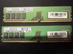 Samsung DDR4 8GB 3200MHz メモリ 2枚セット - メルカリ