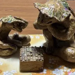 カッパの貯金箱 陶器 昭和レトロ 置物 - メルカリ