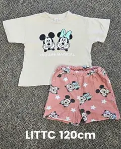 しまむら リトシー ミッキー ミニー Tシャツ パンツ セット 120cm