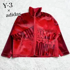 【希少】Y-3 adidas ワイスリー コラボ ジャケット グラフィック 赤