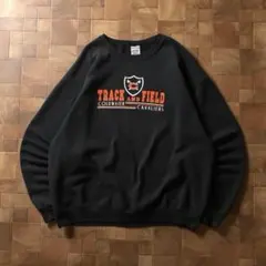 00s　JERZEES　ハイスクール チームロゴ　スウェット　ブラック 黒　XL