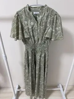 dazzlin バックリボンプリントワンピース