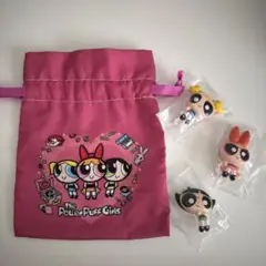 パワーパフガールズ　一番くじ　巾着　はさむんです。