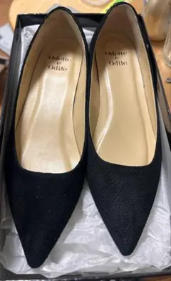 Odette e Odile フラットパンプス ブラック 23cmのサムネイル
