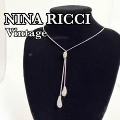 NINA RICCI ニナリッチ ヴィンテージ ネックレス Y字 ドロップのサムネイル