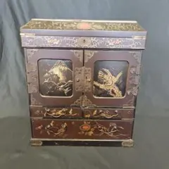 未使用品】箱根寄木細工 小箪笥 6段チェスト アクセサリーケース 収納