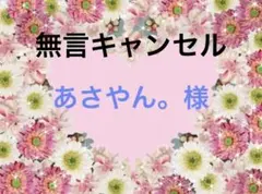 ⚠️無言キャンセル⚠️あさやん。様