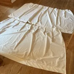 ホワイト レースカーテン 2枚セット　W150cm×H100cm